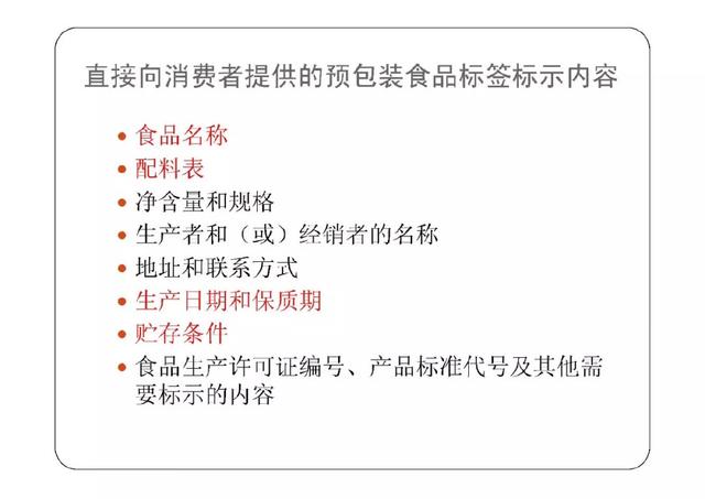 预包装食品标签标准管理体系